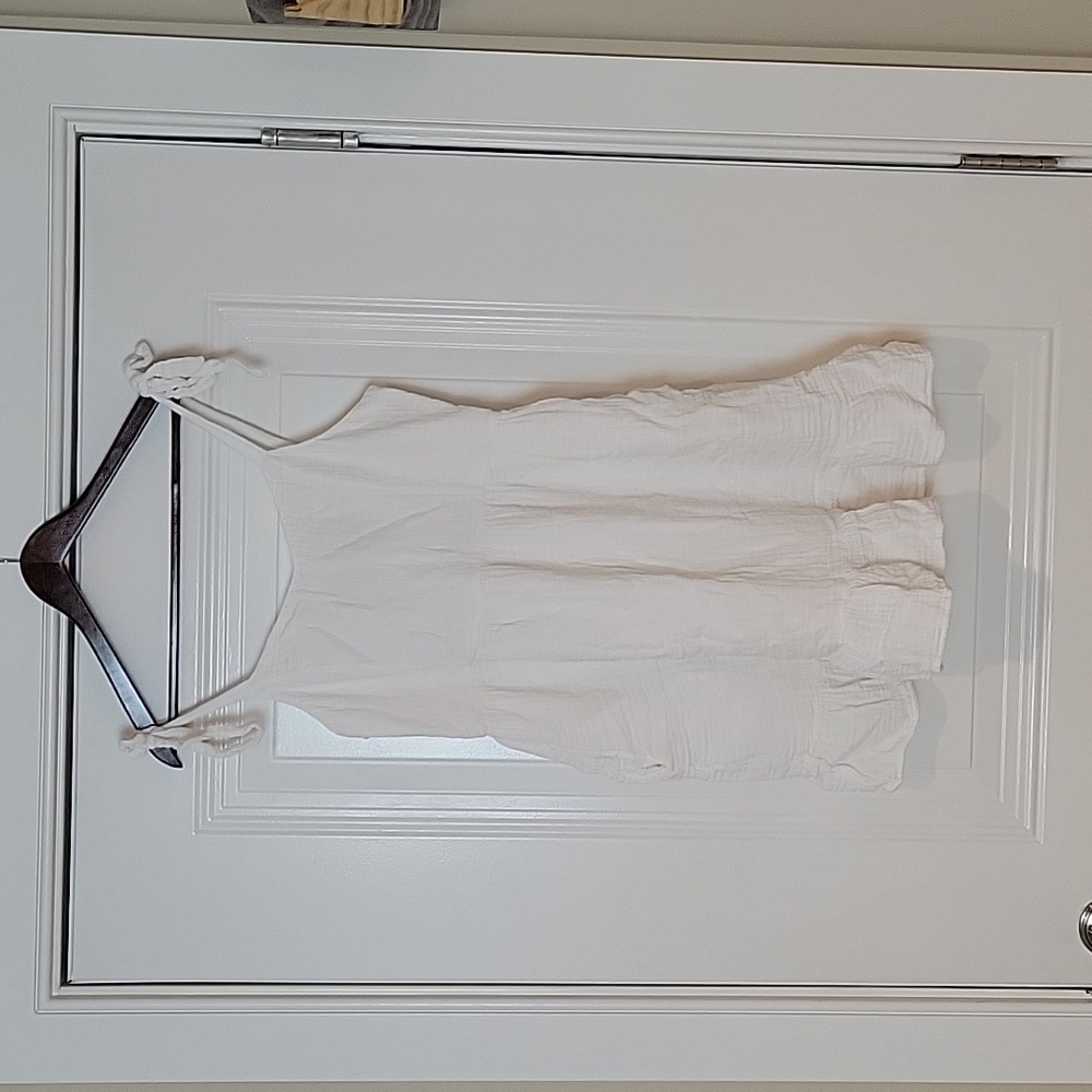 Women's tie spaghetti strap sun dress